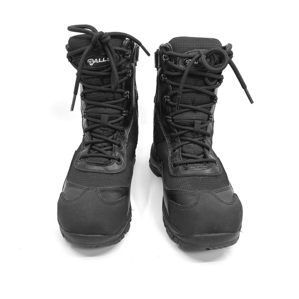 Galls boots Men's Size US 6 EU 38 waterproof composite toe side zip lace up 8"